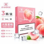XiaoKe電子煙煙彈｜2ml*3Pod｜3%濃度｜透明倉｜通用5、6代｜口味-蜜桃